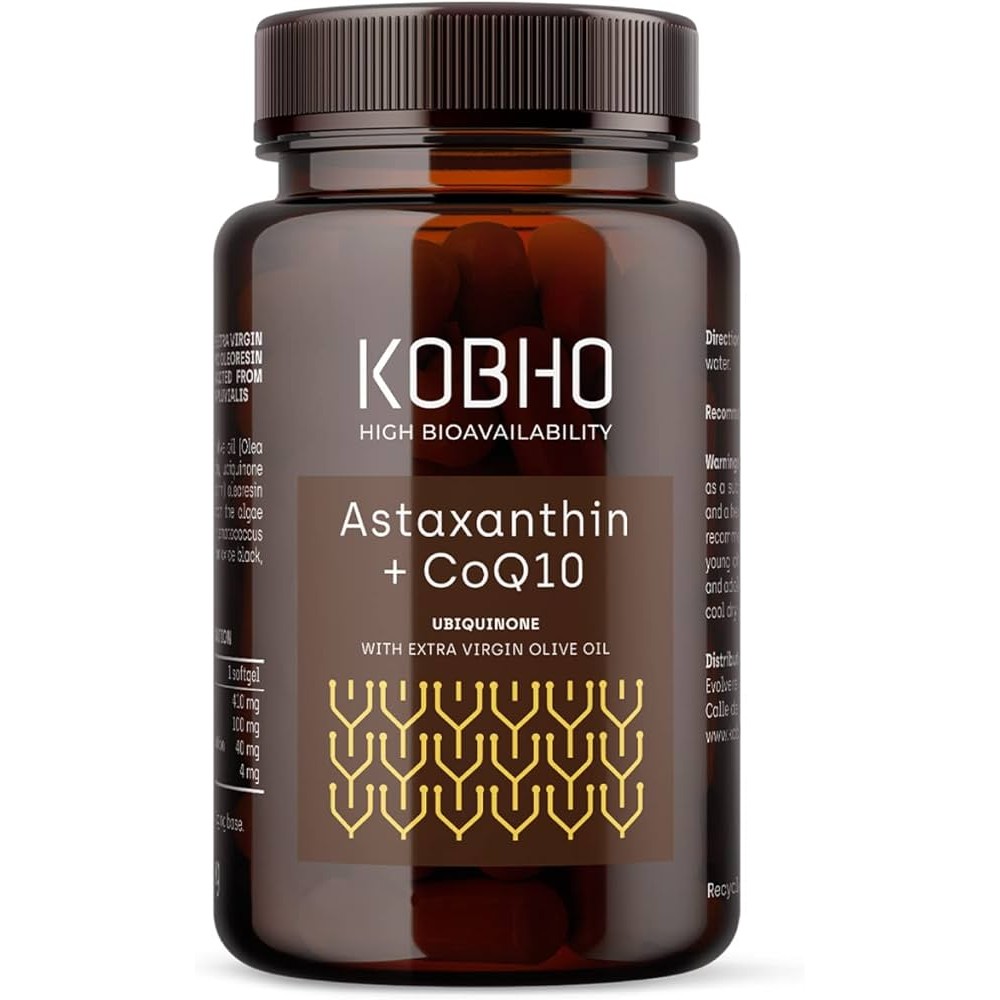 KOBHO LABS ASTAXANTHIN + COQ10 60 CAPSULAS