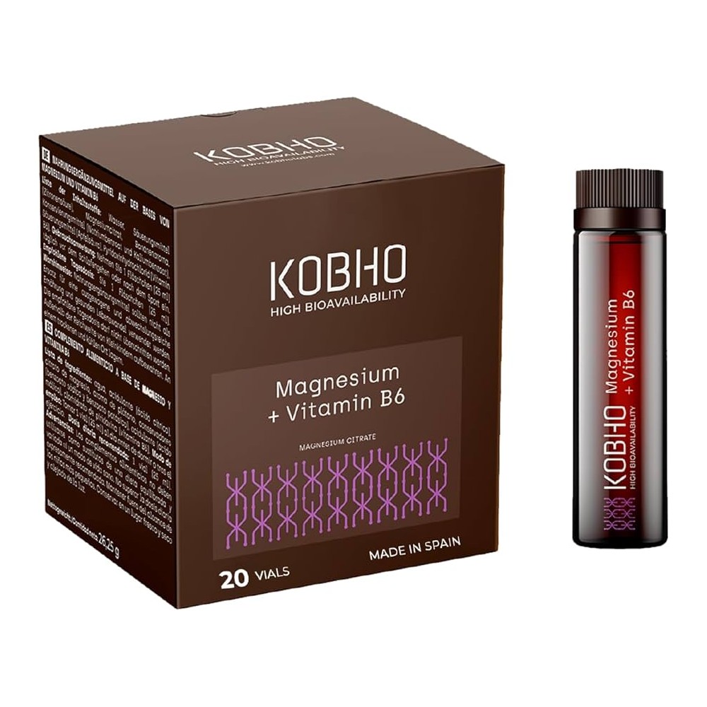 KOBHO LABS MAGNESIUM + VITAMIN B6 20 VIALES