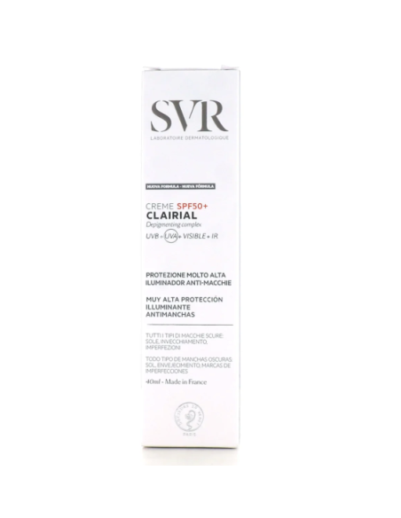 SVR CLAIRAL CREMA SPF50+ 40 ML