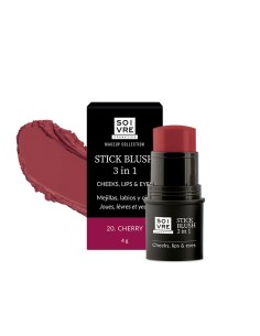 SOIVRE COSMETICS BLUSH 3 IN 1 MEJILLAS LABIOS Y OJOS...