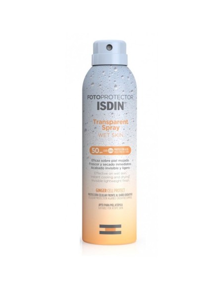 ISDIN FOTOPROTECTOR TRANSPARENT SPRAY WET SKIN SPF 50 1 ENVASE 250 ML