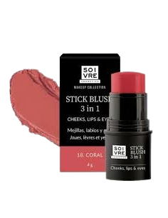 SOIVRE COSMETICS BLUSH 3 IN 1 MEJILLAS LABIOS Y OJOS...