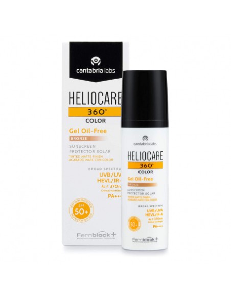 HELIOCARE 360º SPF 50+ COLOR GEL OIL-FREE PROTECTOR SOLAR BRONZE INTENSE 50 ML