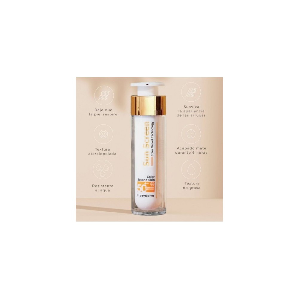 SUN SCREEN VELVET FACE SPF50+ COLOR FREZYDERM...