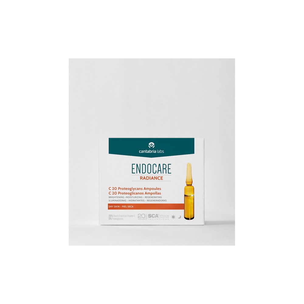 ENDOCARE C20 PROTEOGLICANOS AMPOLLAS ANTIOXIDANTES HIDRATANTES ILUMINADORAS 2 ML 30 AMPOLLAS
