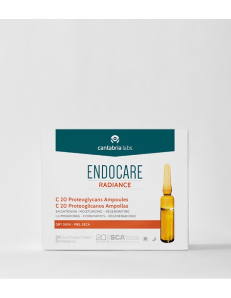 ENDOCARE C20 PROTEOGLICANOS AMPOLLAS ANTIOXIDANTES HIDRATANTES ILUMINADORAS 2 ML 30 AMPOLLAS