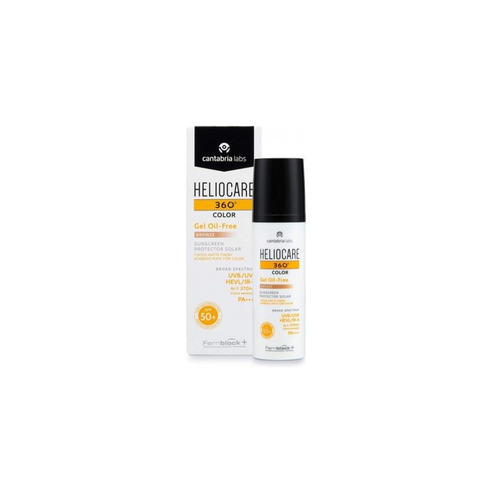 HELIOCARE 360º COLOR WATER GEL PROTECTOR SOLAR SPF 50+ 1 ENVASE 50 ML COLOR BRONZE
