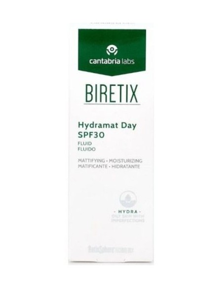 BIRETIX HYDRAMAT DAY SPF 30 FLUIDO MATIFICANTE HIDRATANTE 1 ENVASE 50 ML