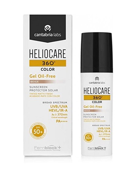 HELIOCARE 360º SPF 50+ COLOR GEL OIL-FREE PROTECTOR SOLAR BEIGE 50 ML