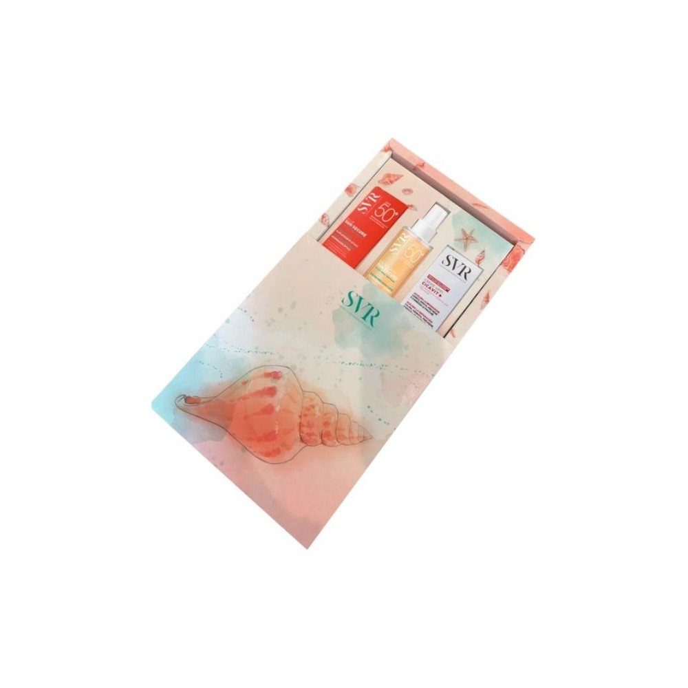 SVR SET EAU SOLAIRE+BLUR+CREME CICAVIT+