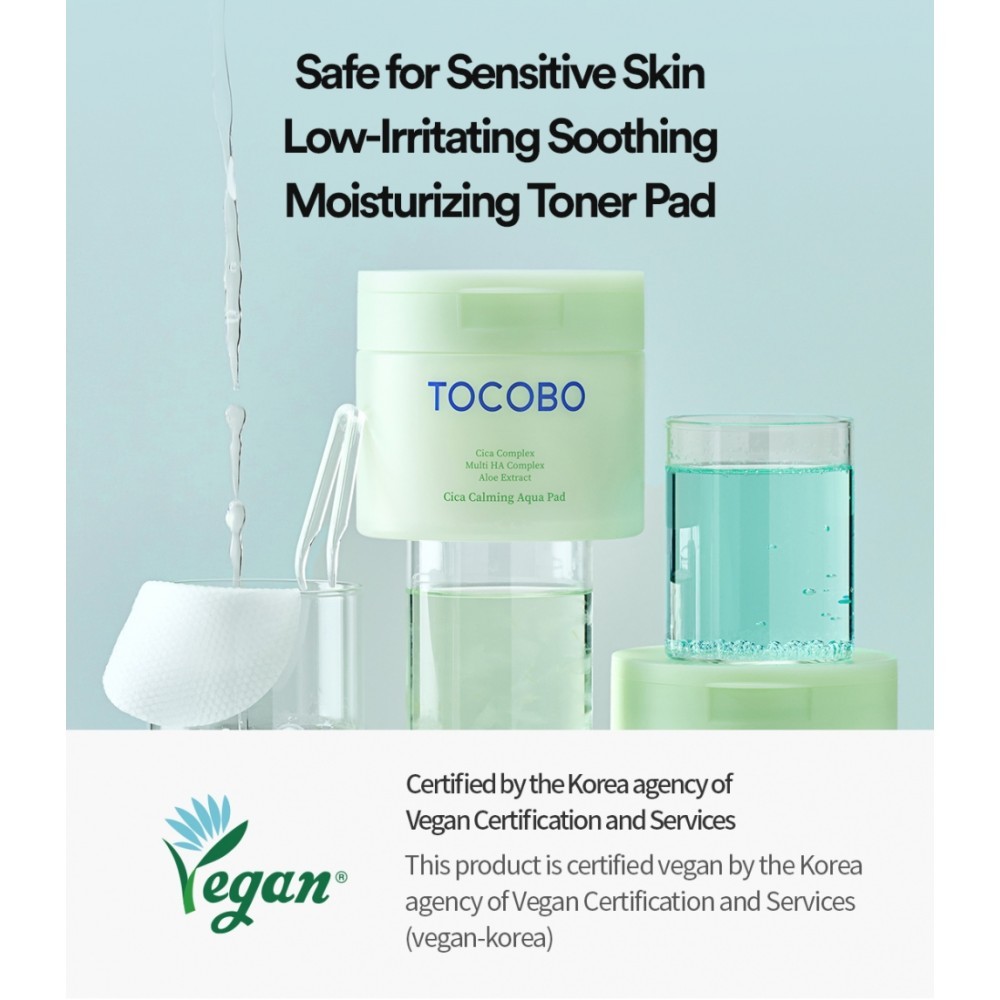 TOCOBO CICA COMPLEX CALMING AQUA PAD 60PADS 160ML