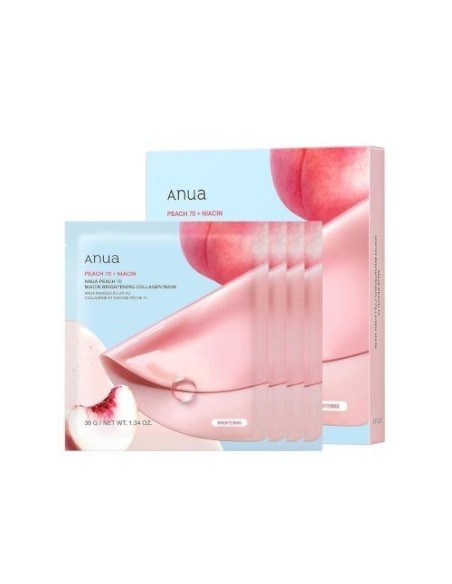 ANUA MASCARILLA PEACH 70 NIACIN 38GR LUMINOSIDAD GLOW