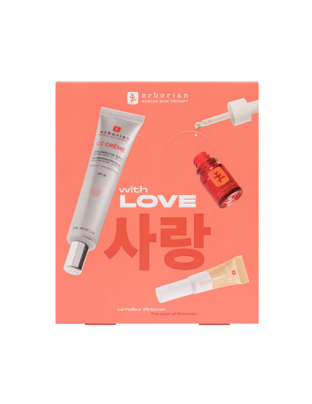 ERBORIAN WITH LOVE CLAIR CC CREME 40ML SUPERBB CONCEALER NUDE 3ML SKIN THERAPY 10ML