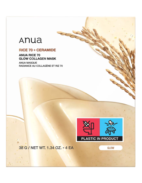 ANUA MASK RICE 70 CERAMIDE GLOW COLLAGEN MASK 38GR