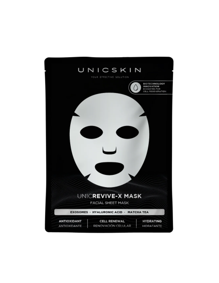 UNICSKIN UNICREVIVE X MASK EXOXOMAS- HIALURONICO -MATCHA TEA
