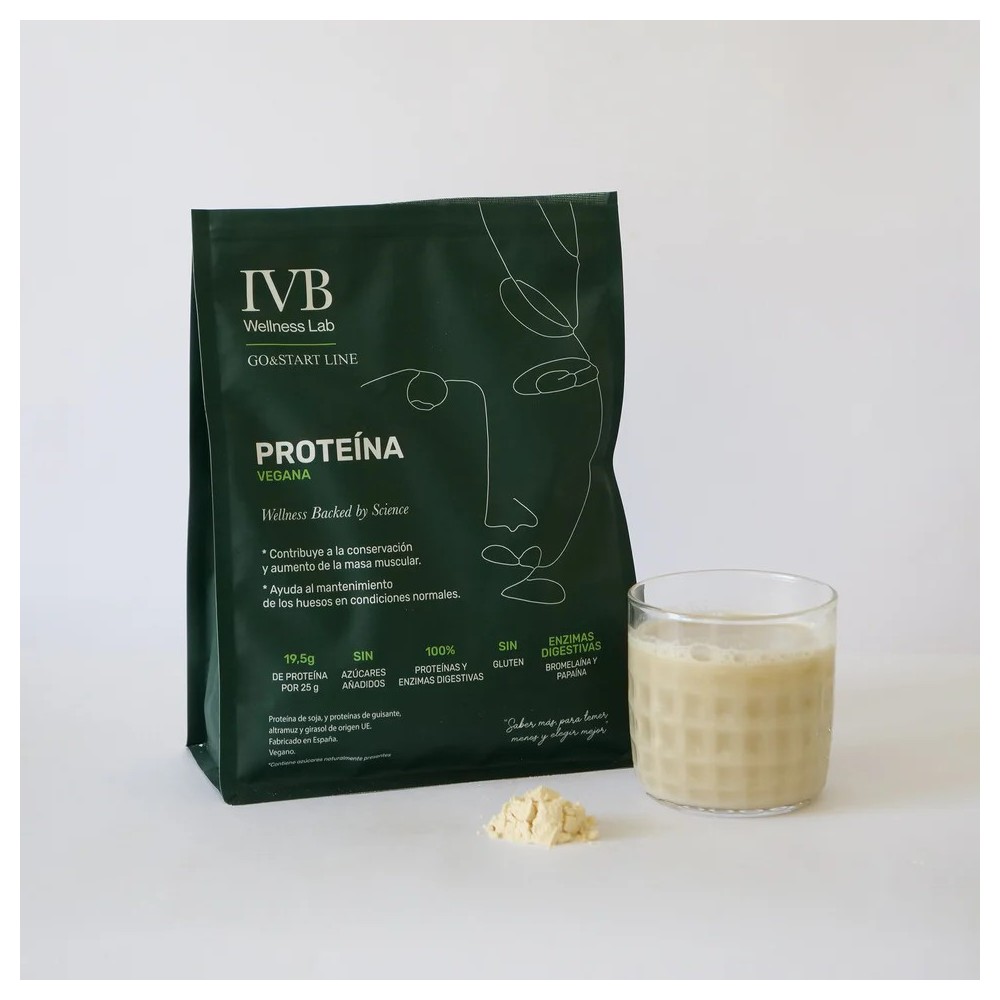 IVB PROTEINA VEGANA SIN AZUCAR 20TOMAS CON...
