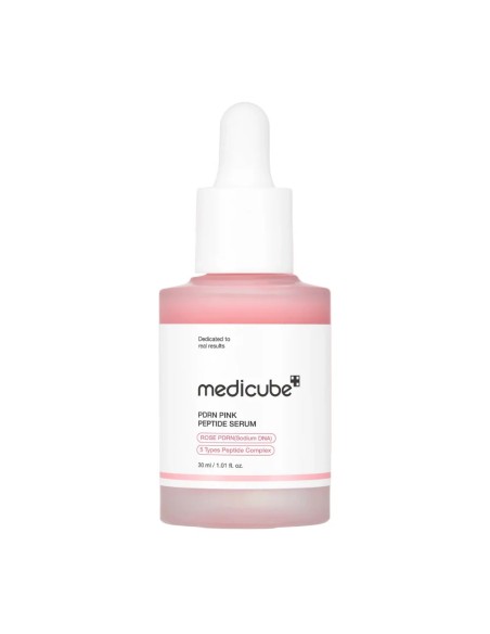 MEDICUBE PDRN PINK PEPTIDE SERUM 30 ML 5 TIPOS DE PEPTIDOS