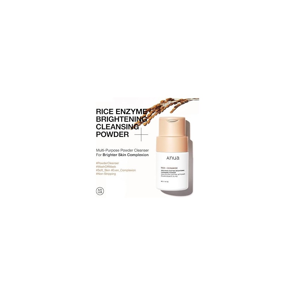 ANUA RICE ENZYME BRIGHTENING CLEANSING POWDER 40G