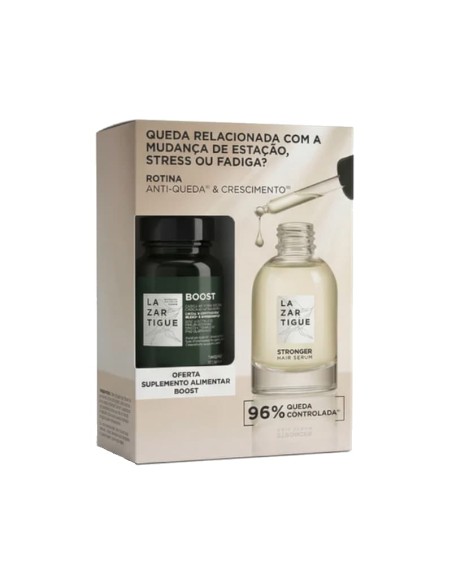 LAZARTIGUE PACK STRONGER SERUM + BOOST DE UN MES