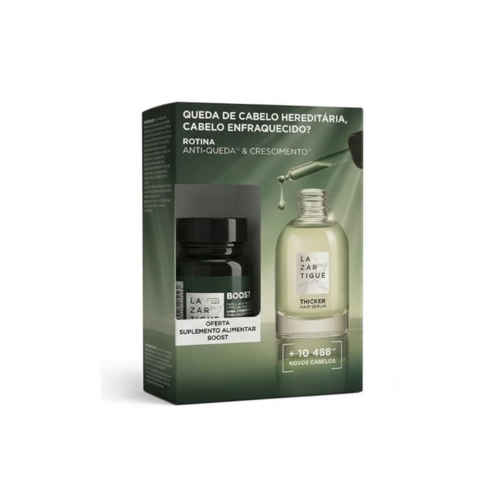 LAZARTIGUE PACK THICKER SERUM + BOOST MENSUAL
