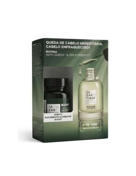 LAZARTIGUE PACK THICKER SERUM + BOOST MENSUAL