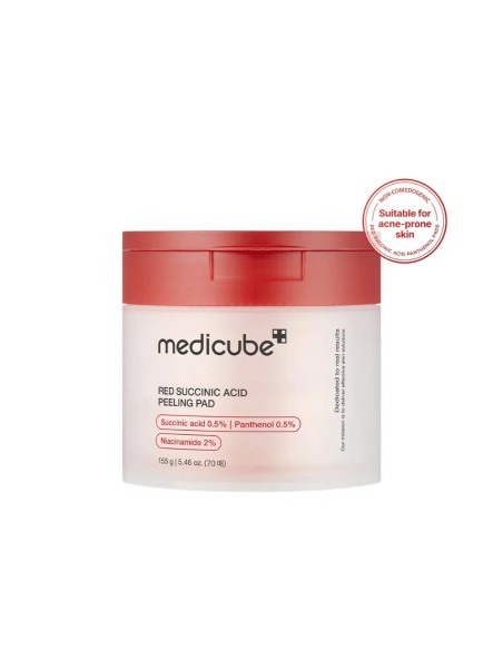 MEDICUBE PAD RED SUCCINIC ACID PEELING PARCHE ALMOHADILLA  70 PADS