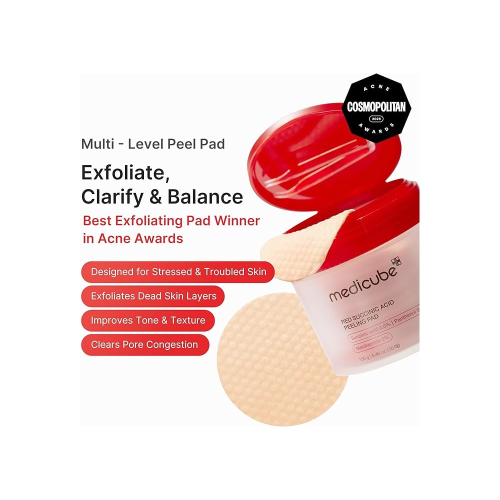 MEDICUBE PAD RED SUCCINIC ACID PEELING PARCHE...