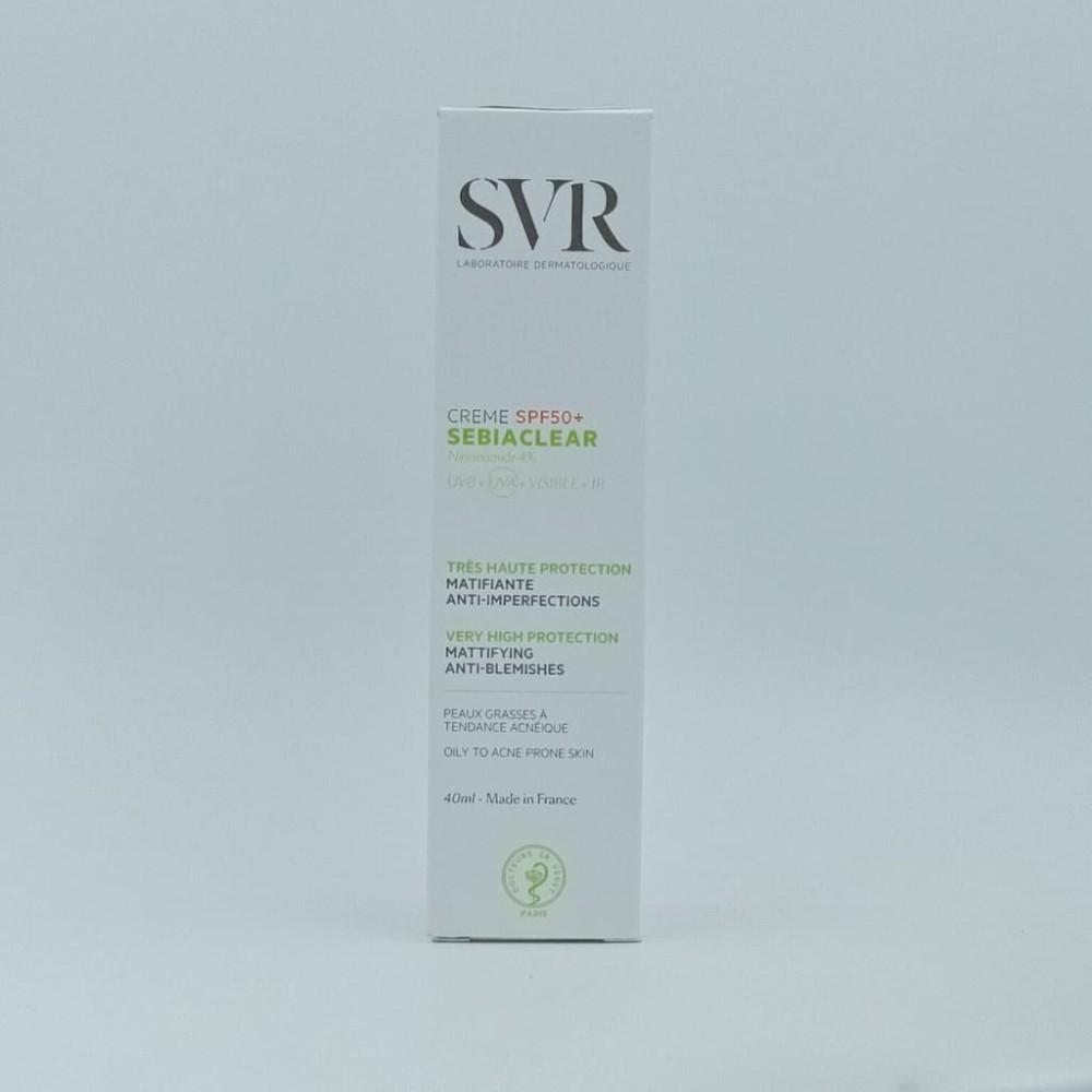 SVR SEBIACLEAR CREMA SPF 50 ANTIIMPERFECCIONES MATIFICANTE ALTA PROTECCION SOLAR 50 ML