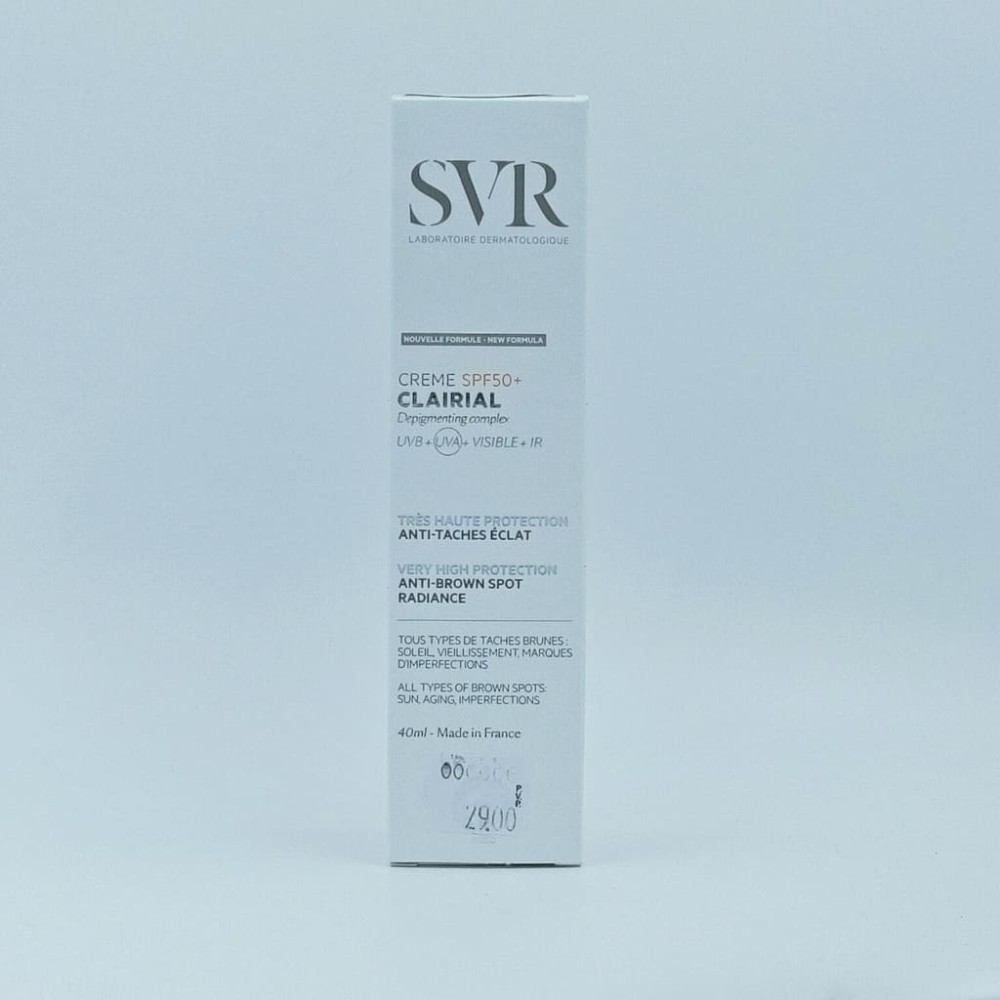 SVR CLAIRAL CREMA SPF50+ 40 ML