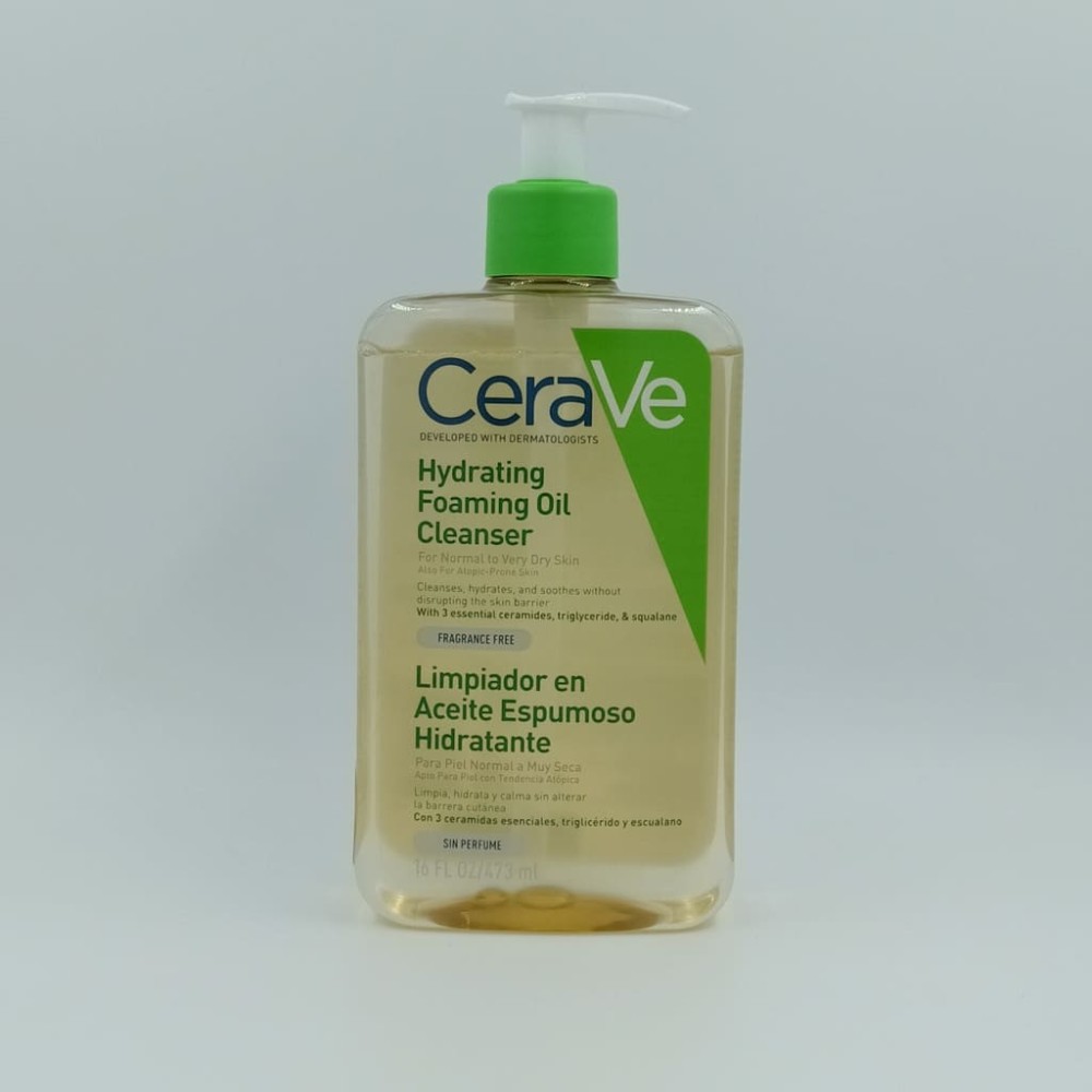 CERAVE LIMPIADOR ACEITE ESPUMOSO HIDRATANTE 1 ENVASE 473 ML