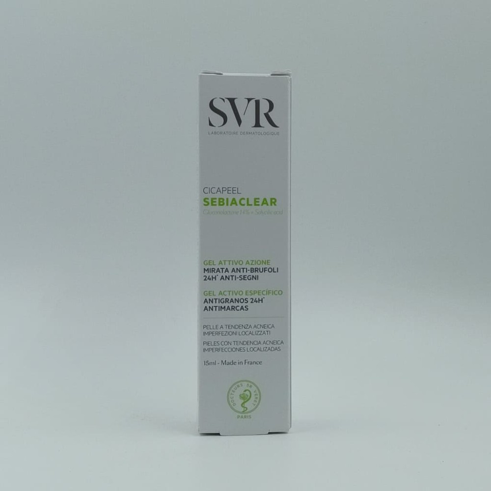 SVR SEBIACLEAR CICAPEEL GEL ACTIVO ESPECIFICO ANTIGRANOS 24H ANTIMARCAS 15 ML