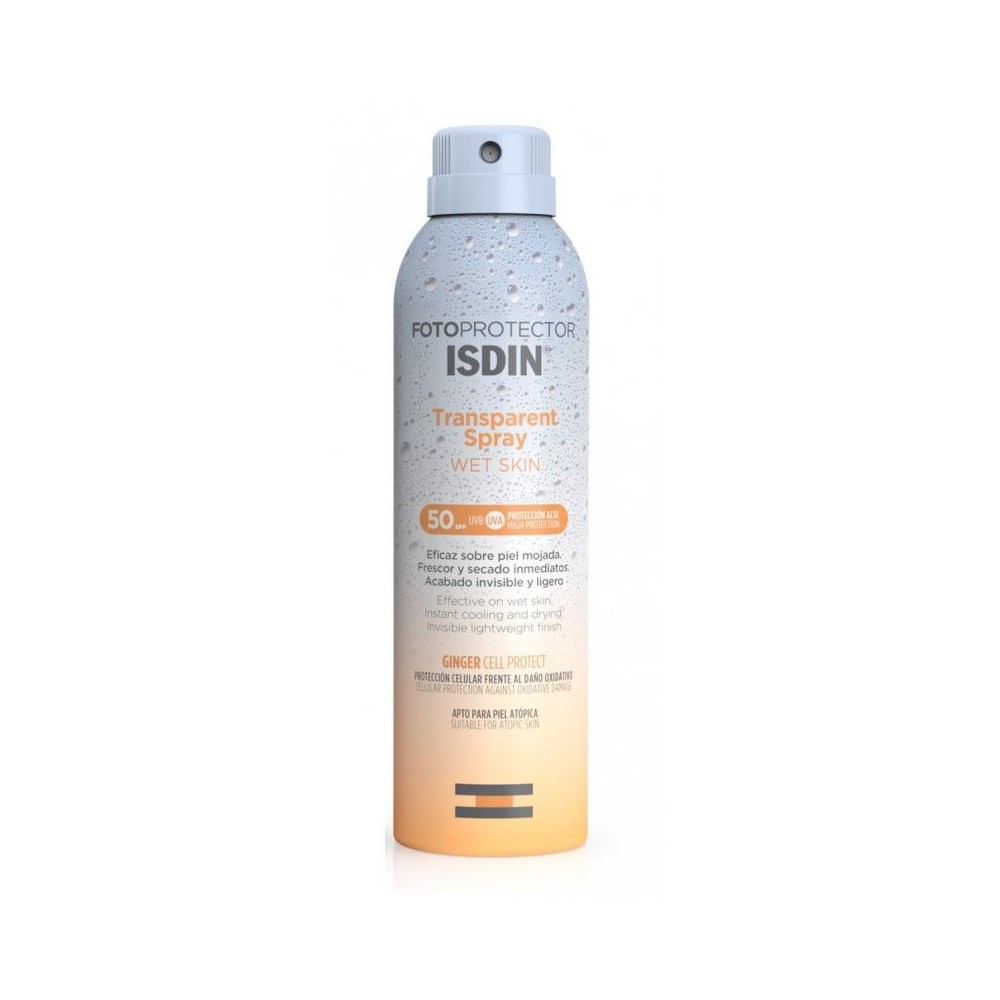 ISDIN FOTOPROTECTOR TRANSPARENT SPRAY WET SKIN SPF 50 1 ENVASE 250 ML