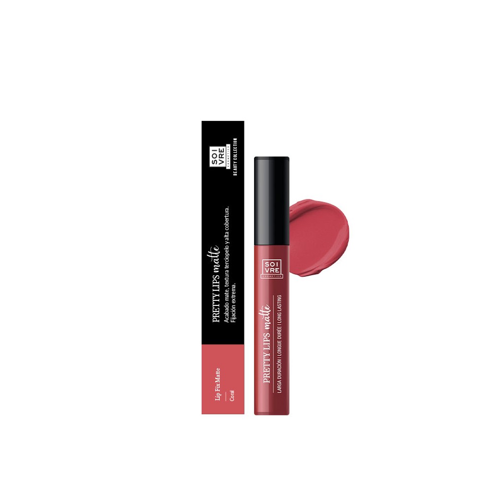 SOIVRE COSMETICS LIP FIX MATTE BEAUTYCOLLECTION 5 ML CORAL