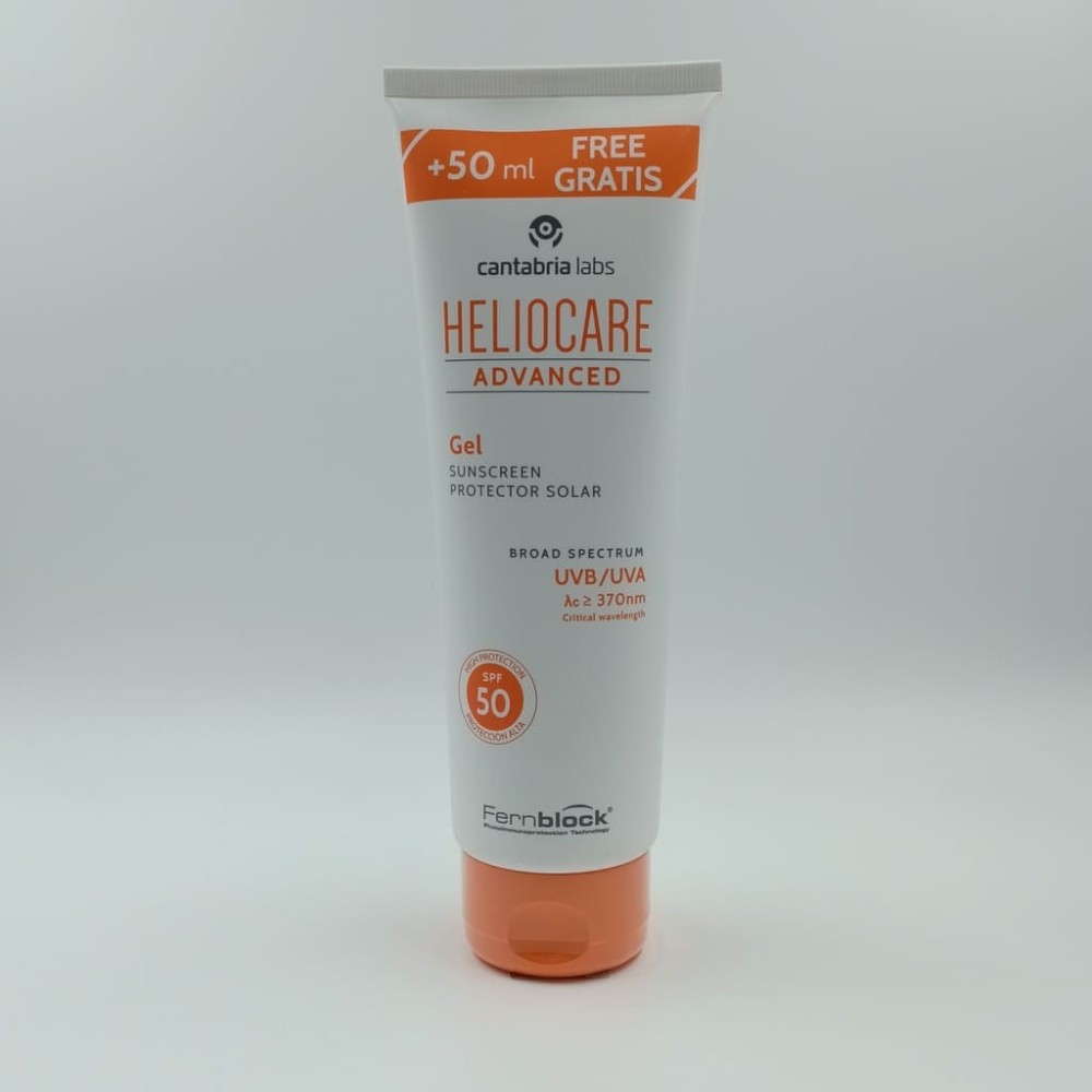 HELIOCARE ADVANCED GEL SPF 50 PROTECTOR SOLAR 200 ML+50ML GRATIS