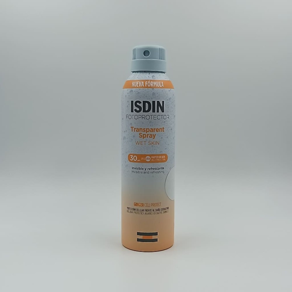 ISDIN FOTOPROTECTOR TRANSPARENT SPRAY WET SKIN SPF 30 1 ENVASE 250 ML