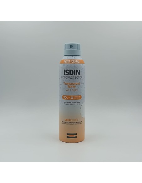 ISDIN FOTOPROTECTOR TRANSPARENT SPRAY WET SKIN SPF 30 1 ENVASE 250 ML